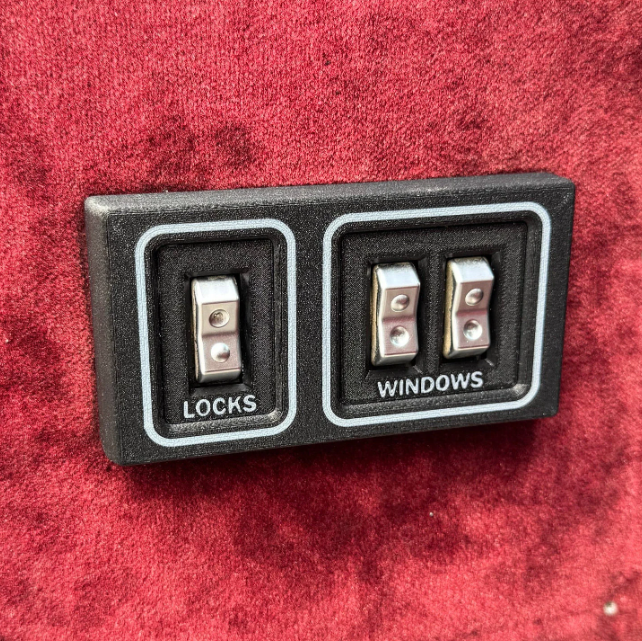 Door Panel Window / Lock Switch Bezel Set | 1987 - 1993 Dodge RAM Pickup Truck