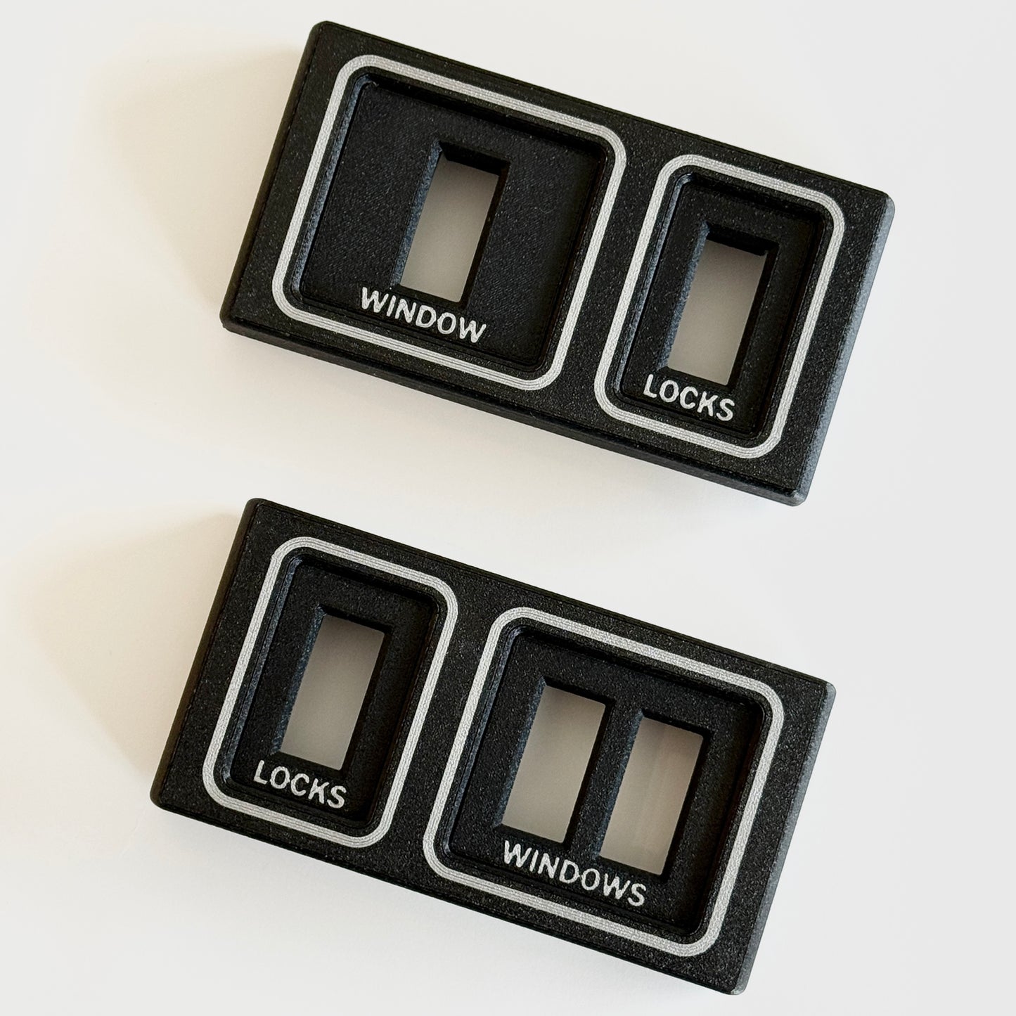 Door Panel Window / Lock Switch Bezel Set | 1987 - 1993 Dodge RAM Pickup Truck