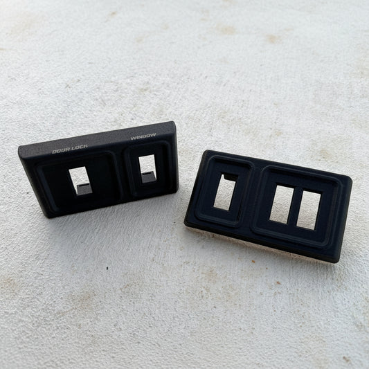 Door Panel Window / Lock Switch Bezel Set | 1987 - 1993 Dodge RAM Pickup Truck